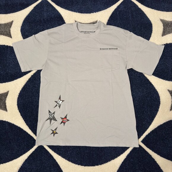 Chrome Hearts x Matty Boy Gray T-Shirt Men’s Size Large - Picture 1 of 4